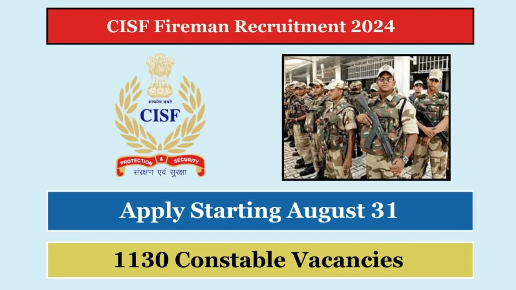 CISF Constable Fire Recruitment