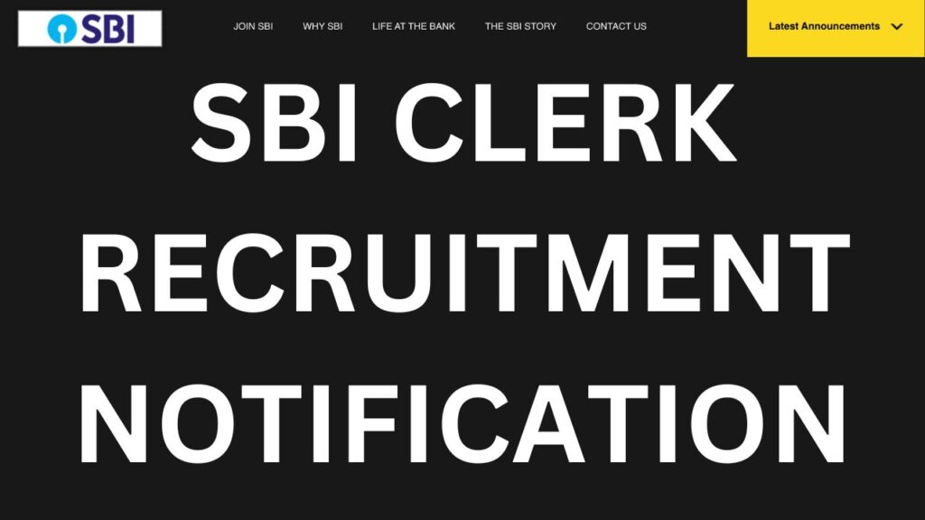 SBI Clerk Notification