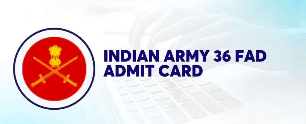 39 FAD Admit Card