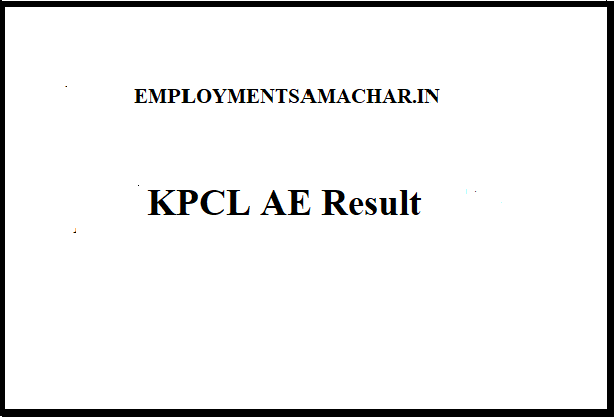 KPCL AE Result