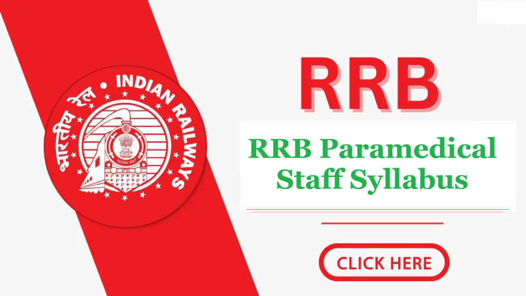 RRB Paramedical Syllabus